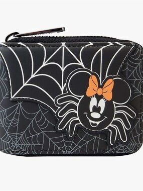 Loungefly Disney Minnie Mouse Spider Glow Accordion Wallet (NEW)